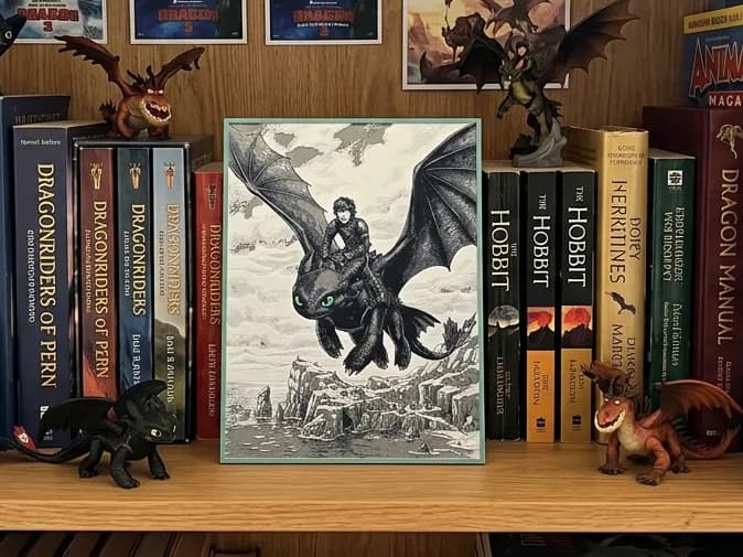 Dragon Trainer - HueForge by keko HueForge model: Dragon Trainer - HueForge by keko