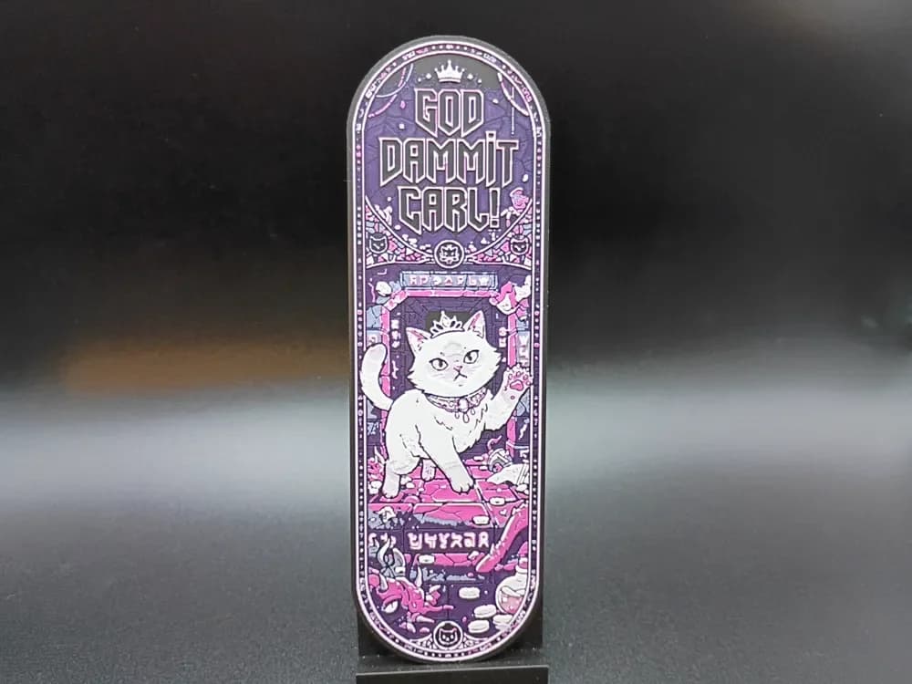Dungeon Crawler Carl - Princess Donut Bookmark by 3djd HueForge model: Dungeon Crawler Carl - Princess Donut Bookmark by 3djd