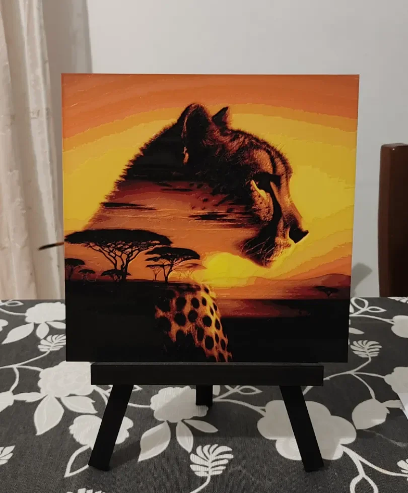 Cheetah Hueforge by enricoRE HueForge model: Cheetah Hueforge by enricoRE