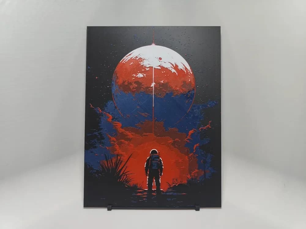 Space Exploration Poster #2 - Hueforge by BeaN HueForge model: Space Exploration Poster #2 - Hueforge by BeaN