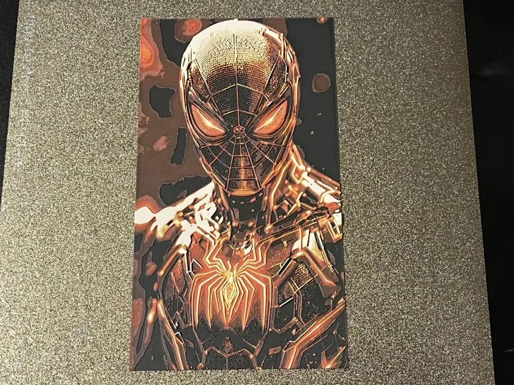 HueForge model: Marvel_Spiderman_02 by FantasyZ