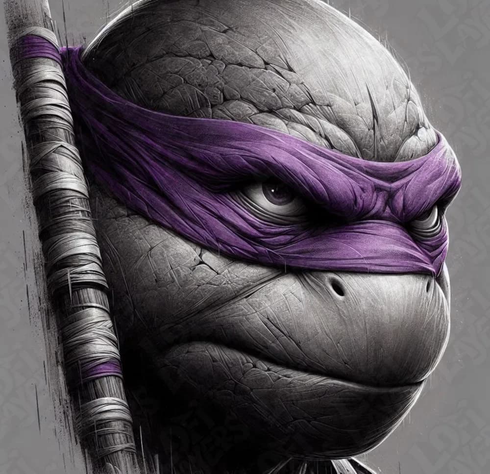 TMNT Donatello (Donnie) Hueforge by LoFi Layers HueForge model: TMNT Donatello (Donnie) Hueforge by LoFi Layers