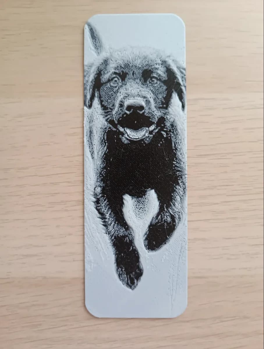 Dog Run Bookmark by Atrus Design HueForge model: Dog Run Bookmark by Atrus Design