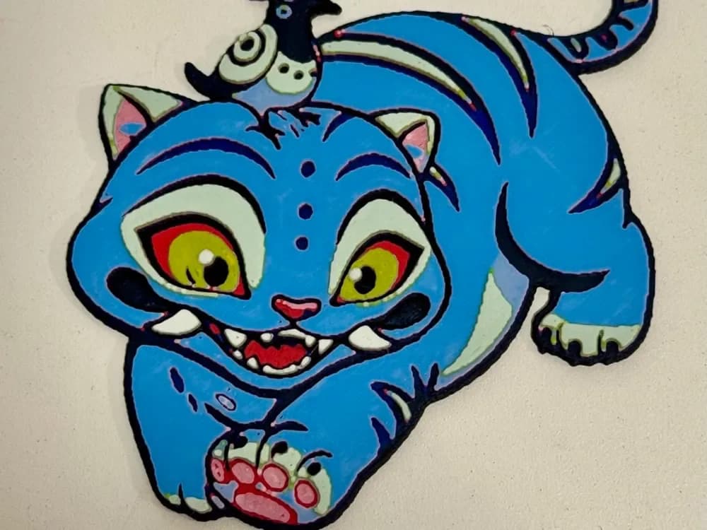 KPop Demon Hunters Derpy Sussy Christmas Ornament by Strata Prints HueForge model: KPop Demon Hunters Derpy Sussy Christmas Ornament by Strata Prints