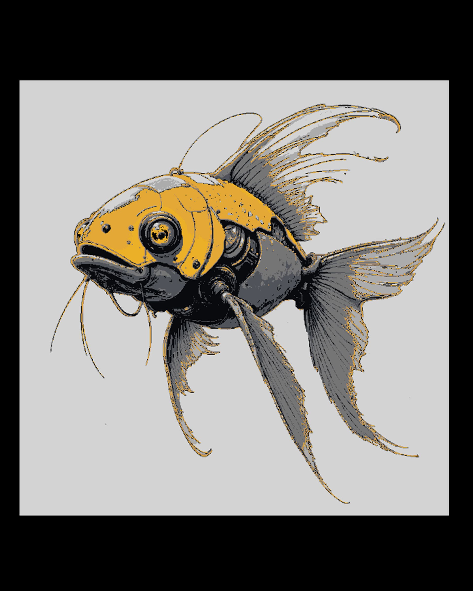 Now they are using Goldfish to monitor us!! - Hueforge Art by BooneCo3d HueForge model: Now they are using Goldfish to monitor us!! - Hueforge Art by BooneCo3d