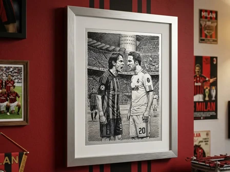 Inzaghi VS Higuain - Milan vs Real Madrid 2010 Inzaghi VS Higuain - Milan vs Real Madrid 2010
