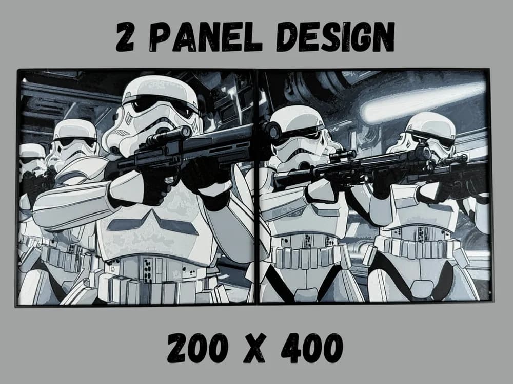 Storm Trooper - Star Wars Multi-panel Hueforge by Canadian Gamer HueForge model: Storm Trooper - Star Wars Multi-panel Hueforge by Canadian Gamer