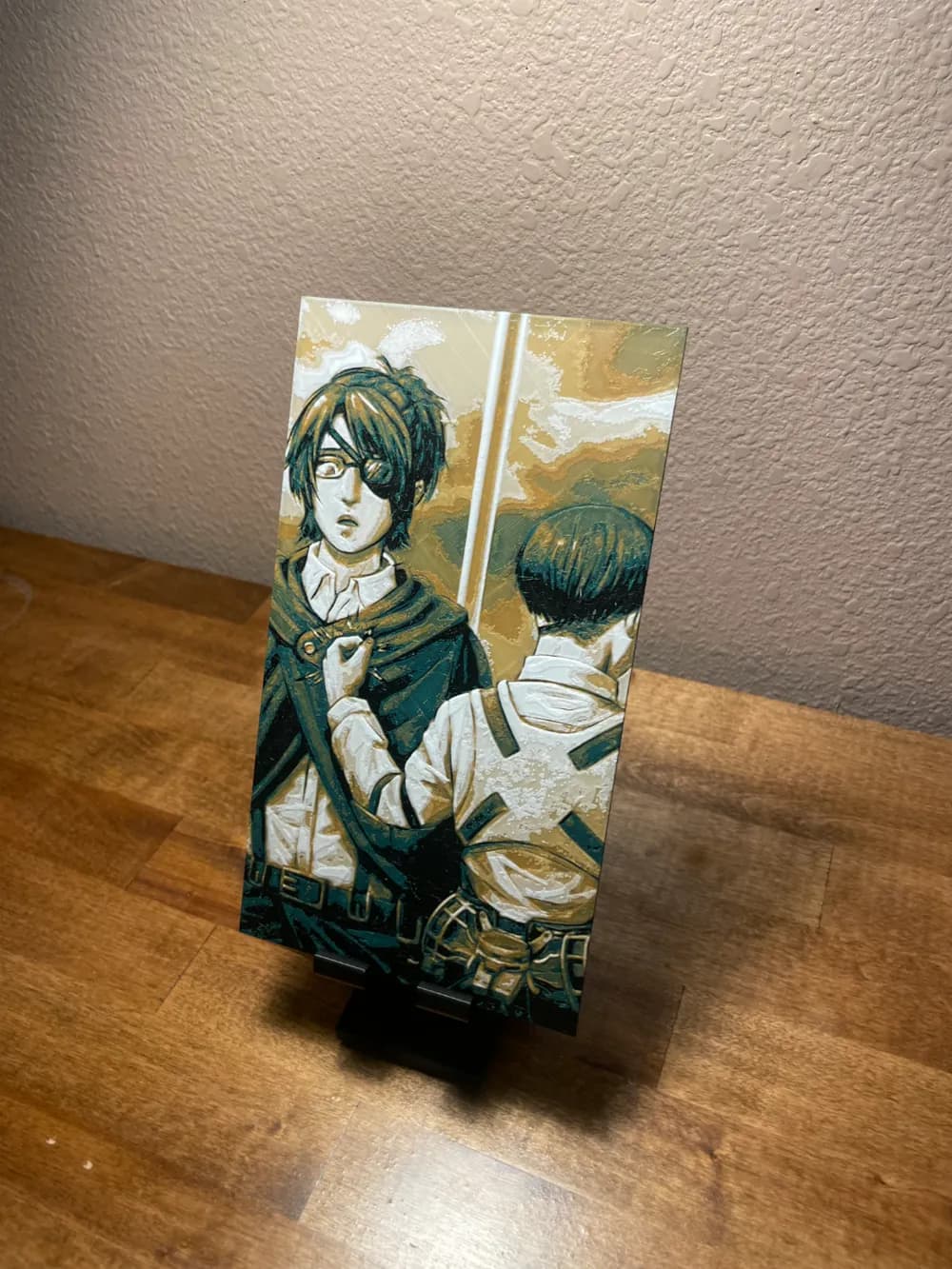 HueForge model: Hueforge - Attack on Titan - Levi and Hange by Cloudy Nostalgia