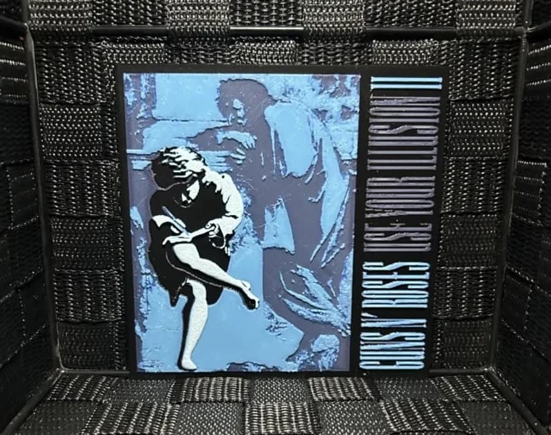 Hueforge Music Poster - GunsNroses ...Illusion II- by JoDau HueForge model: Hueforge Music Poster - GunsNroses ...Illusion II- by JoDau