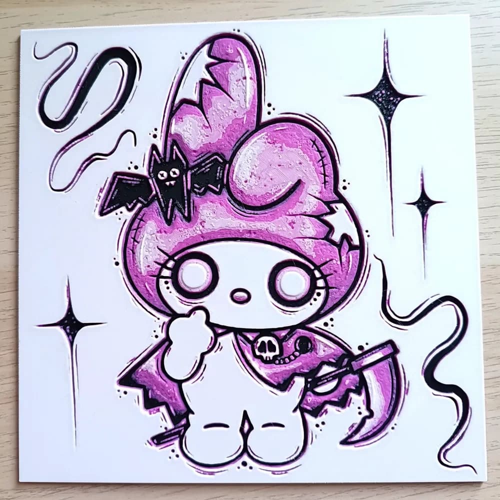 My Melody HueForge by Atrus Design HueForge model: My Melody HueForge by Atrus Design