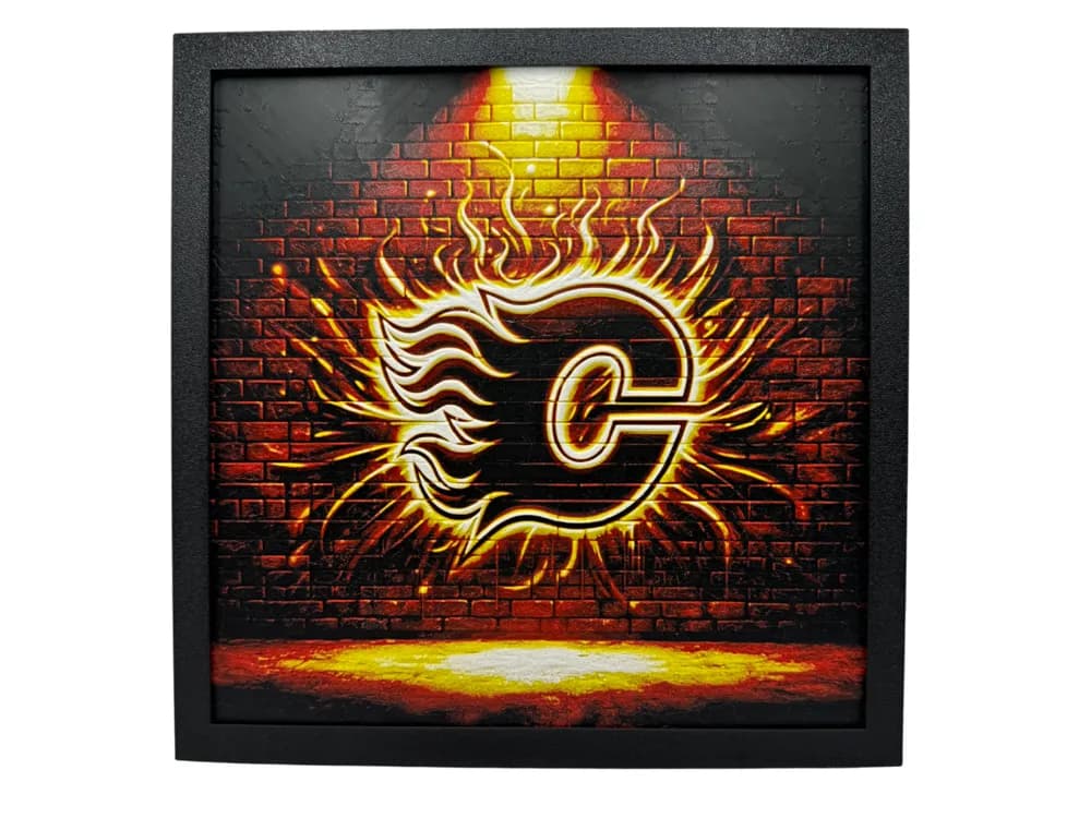 Calgary Flames Graffiti Logo - Hueforge