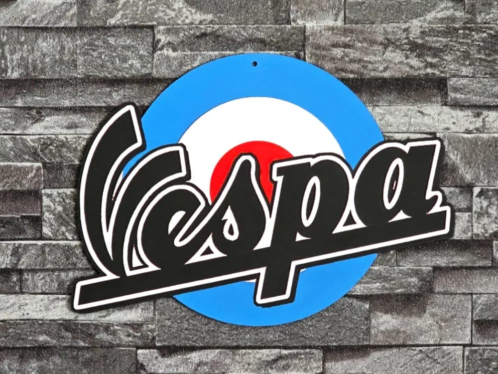 Hueforge logo Vespa 4 colors by StefBull85 HueForge model: Hueforge logo Vespa 4 colors by StefBull85