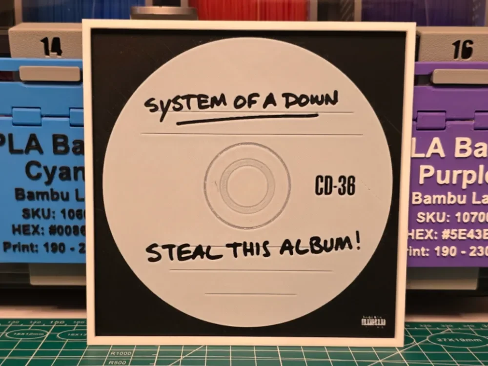 System of a Down "Steal This Album!" Album Art by Lumpy3D HueForge model: System of a Down "Steal This Album!" Album Art by Lumpy3D