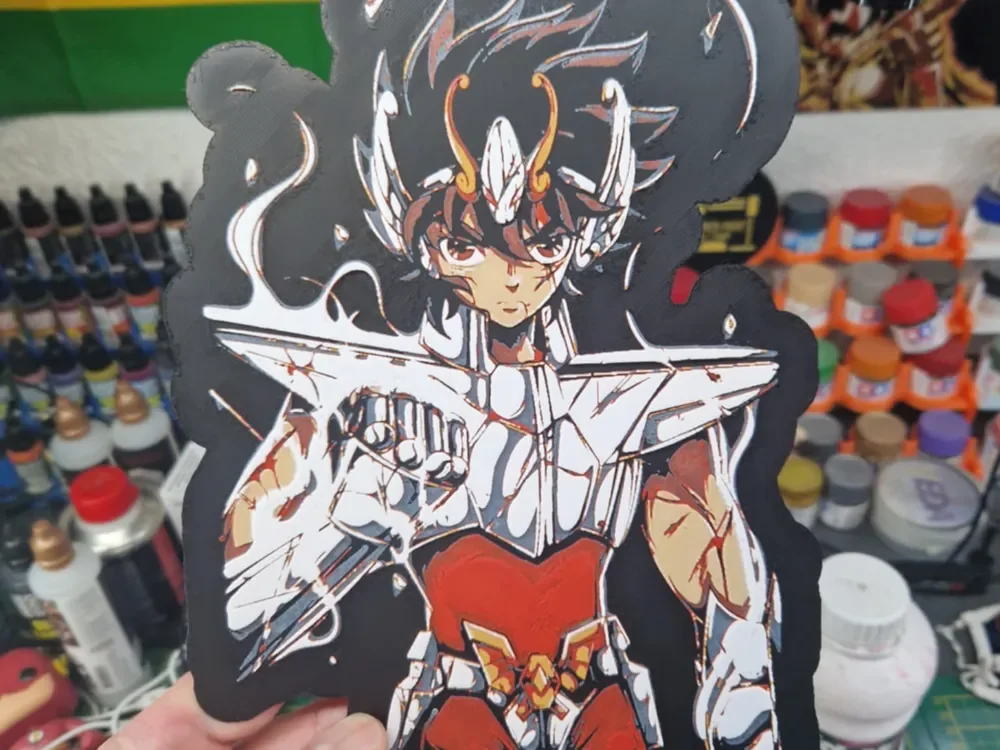 Saint Seiya Hueforge - Pegasus V2 by Dakiren HueForge model: Saint Seiya Hueforge - Pegasus V2 by Dakiren