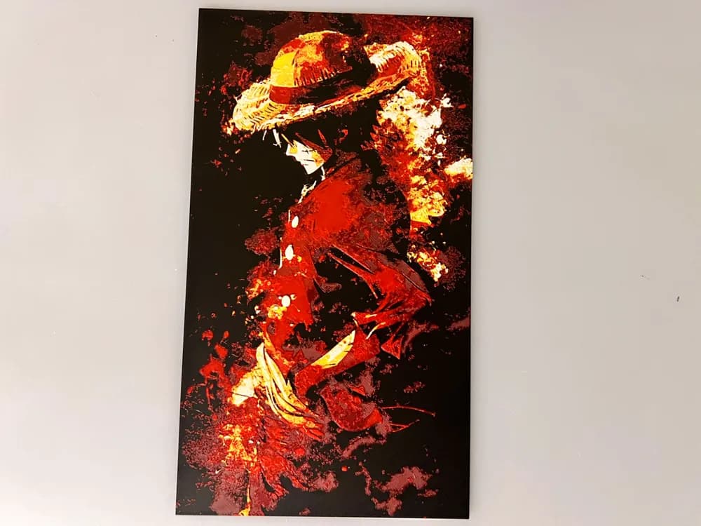 One Piece - Monkey D Luffy Artistic by 3djd HueForge model: One Piece - Monkey D Luffy Artistic by 3djd