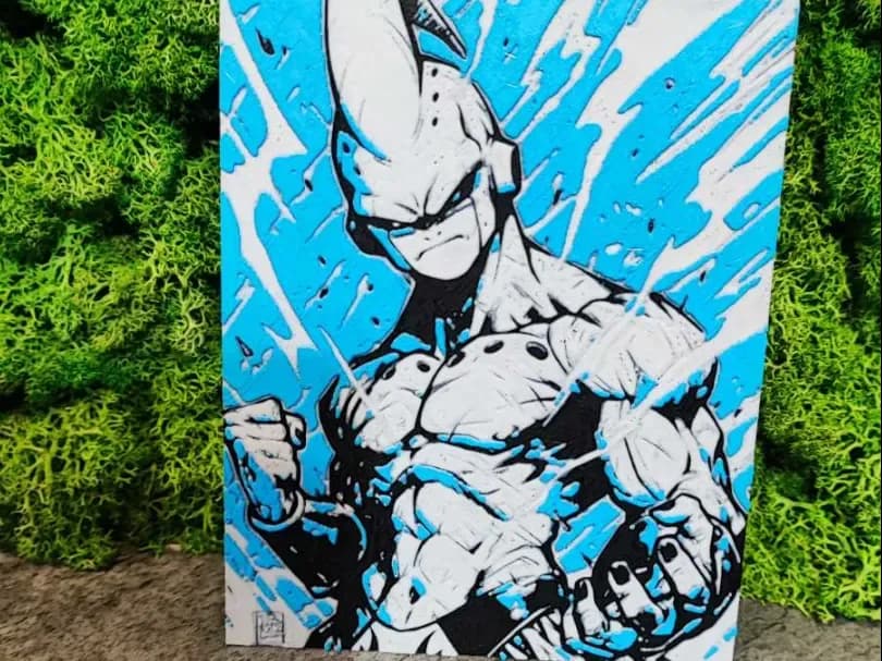 Buu / Dbz by Garuda3D HueForge model: Buu / Dbz by Garuda3D