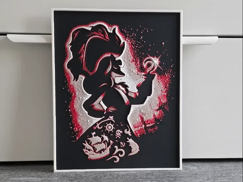 Disney Captain Hook Hueforge by RIVY3Dprint HueForge model: Disney Captain Hook Hueforge by RIVY3Dprint