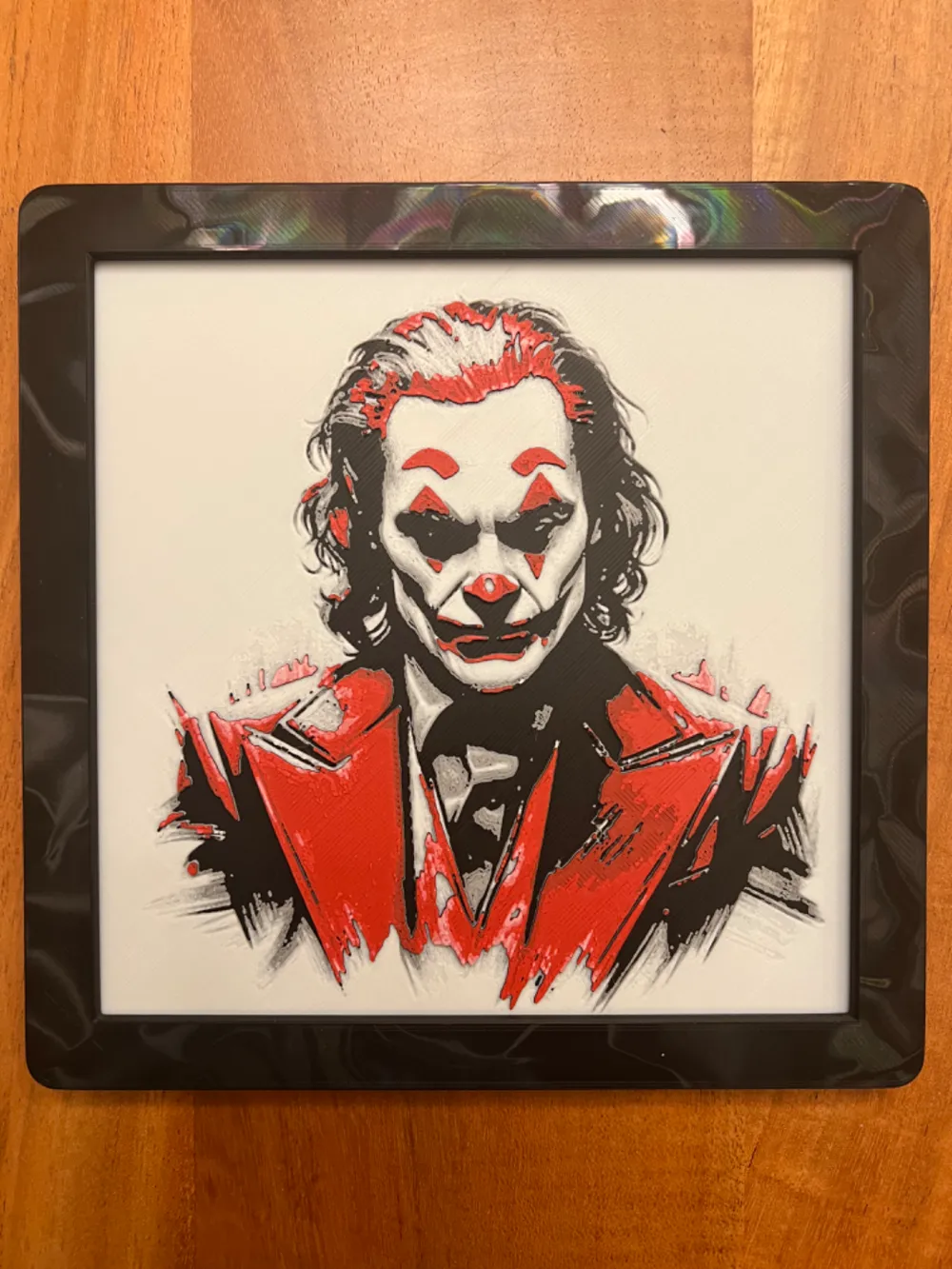 Joker Joaquin Phoenix Version by JustBe 3D Printing HueForge model: Joker Joaquin Phoenix Version by JustBe 3D Printing