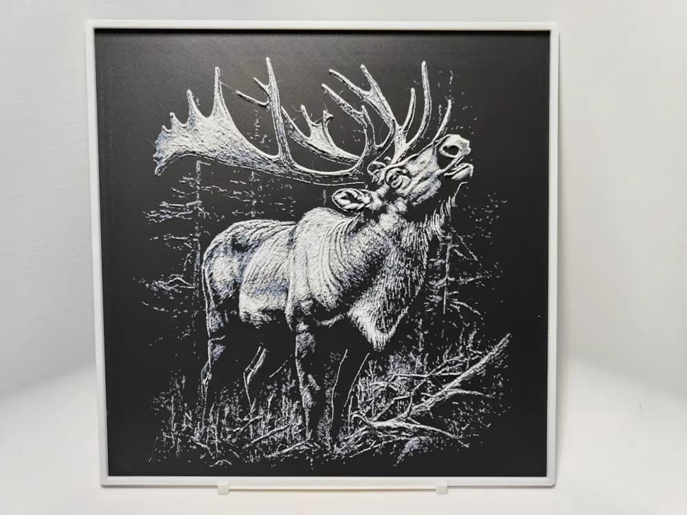 HueForge model: Caribou - Hueforge by BeaN