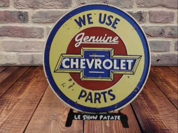 Plaque vintage Chevrolet Hueforge by leshowpatate HueForge model: Plaque vintage Chevrolet Hueforge by leshowpatate