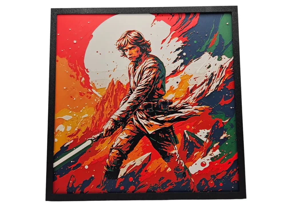 Luke Skywalker (Star Wars hueforge) by BusyKikiBee HueForge model: Luke Skywalker (Star Wars hueforge) by BusyKikiBee