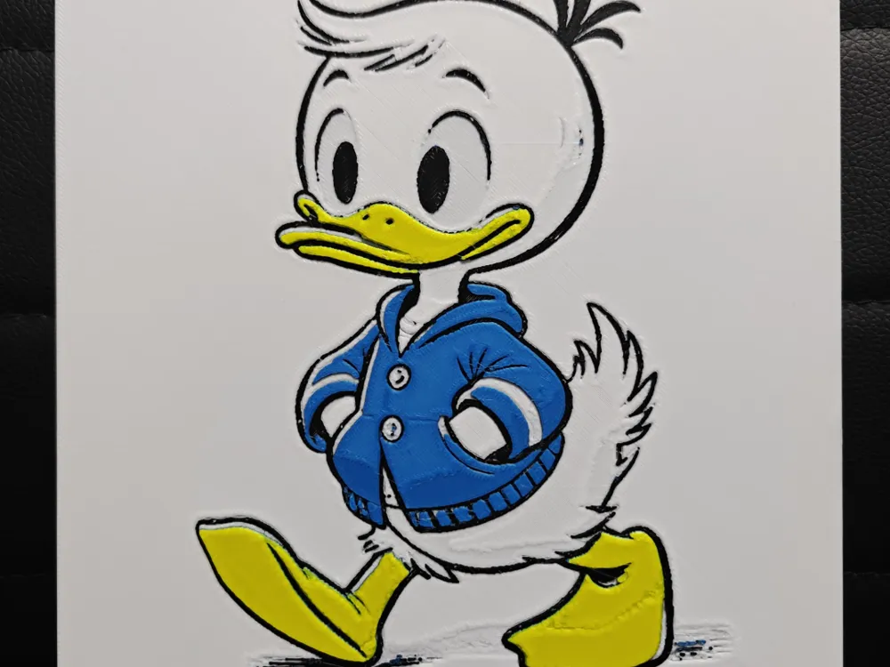 Dewey Duck by TheHueforgeLady HueForge model: Dewey Duck by TheHueforgeLady