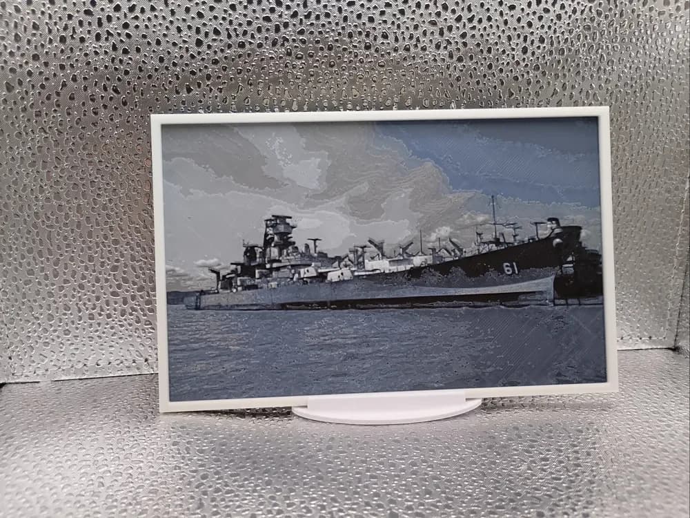 USS Iowa – Hueforge 3D-Printed Wall Art USS Iowa – Hueforge 3D-Printed Wall Art