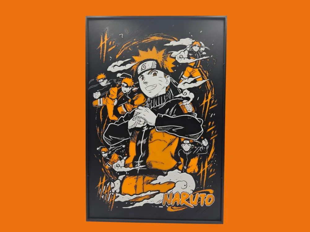 Naruto by BusyKikiBee HueForge model: Naruto by BusyKikiBee