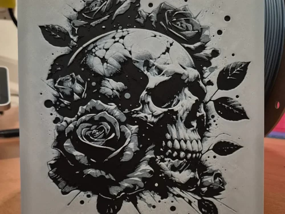 skull roses hueforge by Buntsta HueForge model: skull roses hueforge by Buntsta