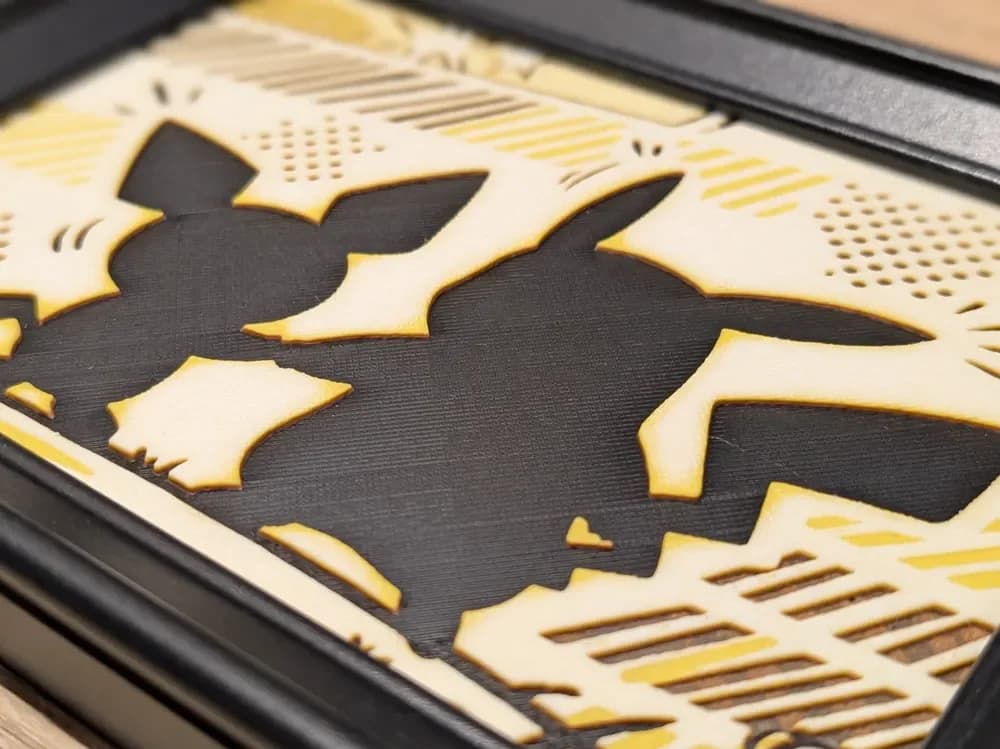 Pichu & Pikachu Hueforge 7x5