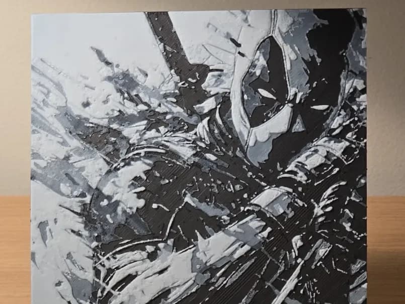 Hueforge - Deadpool 1 by FxD | Function-X-Design HueForge model: Hueforge - Deadpool 1 by FxD | Function-X-Design