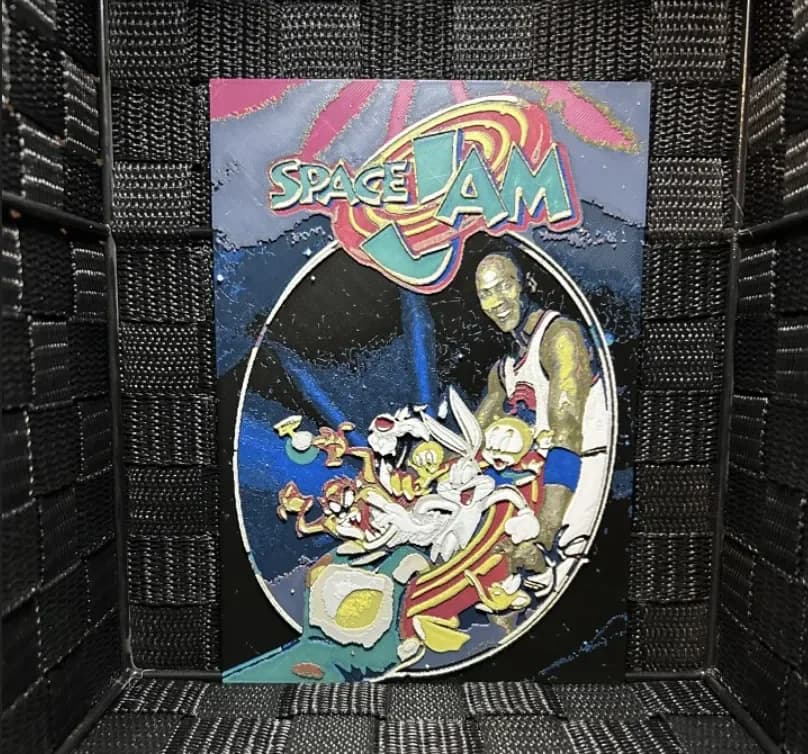 HueForge model: Hueforge Movie Poster - Space Jam - by JoDau