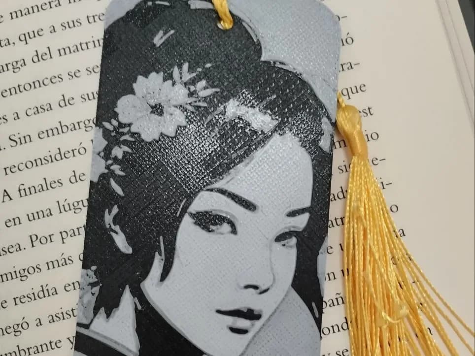 bookmark Geisha by FYTY112 HueForge model: bookmark Geisha by FYTY112