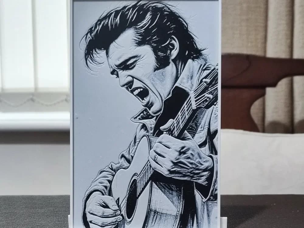 HueForge model: Elvis Presley - HueForge 2 Color by BoDad