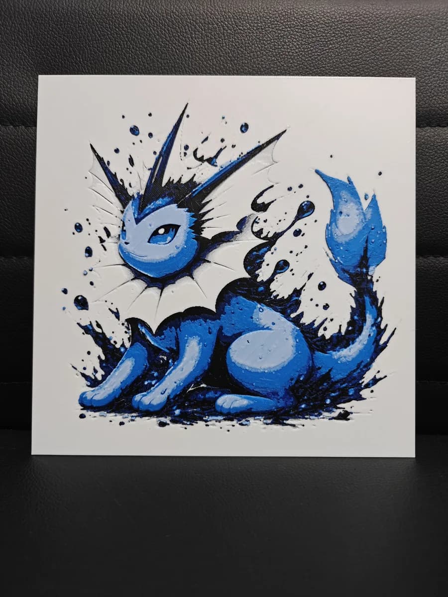 Vaporeon by TheHueforgeLady HueForge model: Vaporeon by TheHueforgeLady