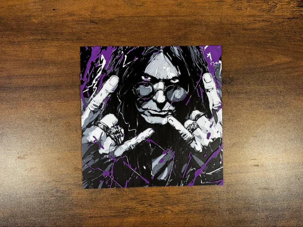 HueForge model: Ozzy Osbourne – Tribute HueForge Print by 3D Prints By Vic