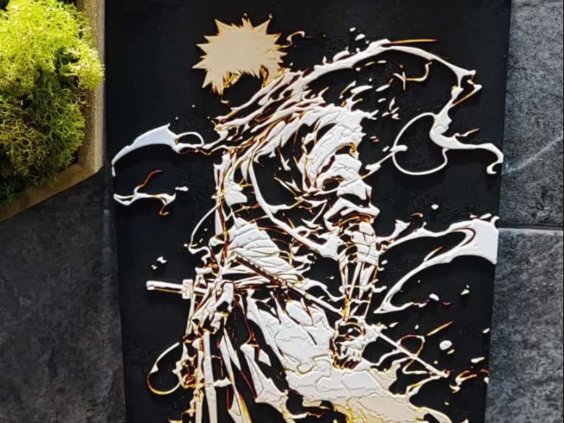 Thunder Art - Ichigo by Garuda3D HueForge model: Thunder Art - Ichigo by Garuda3D