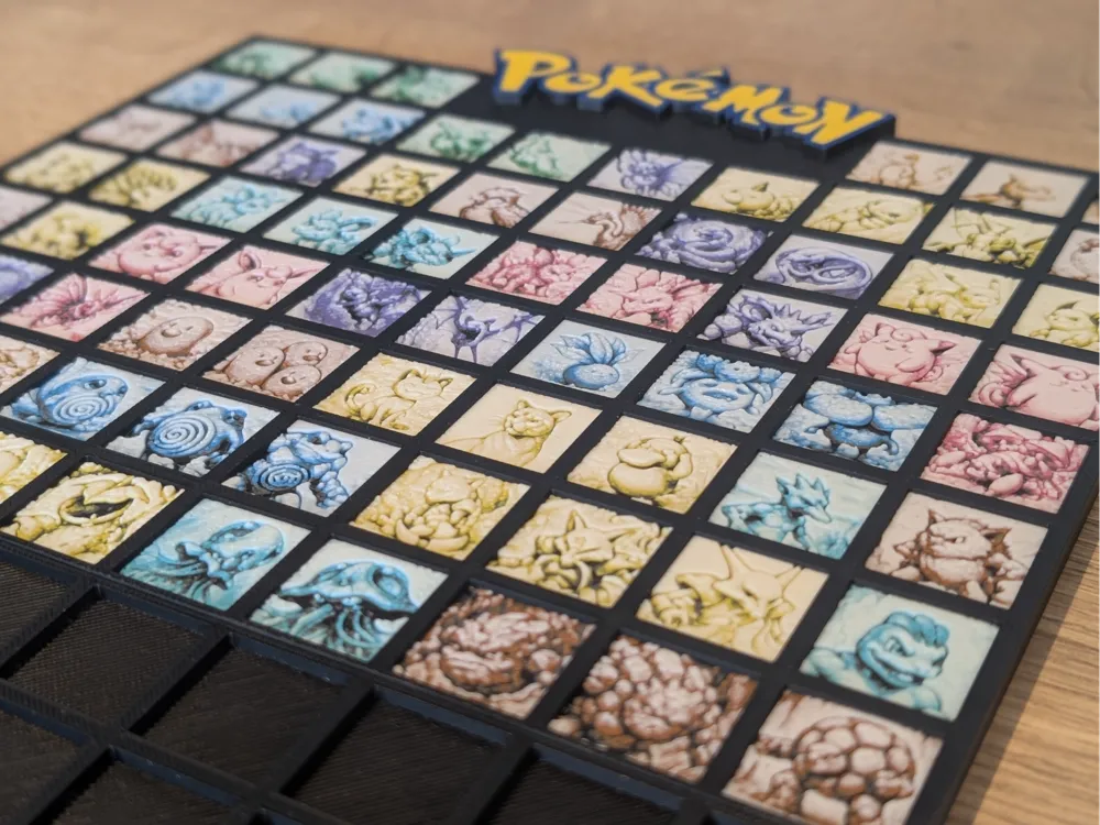 151 Kanto Pokemon Mini Hueforge (READ DESC) by Nextopia HueForge model: 151 Kanto Pokemon Mini Hueforge (READ DESC) by Nextopia