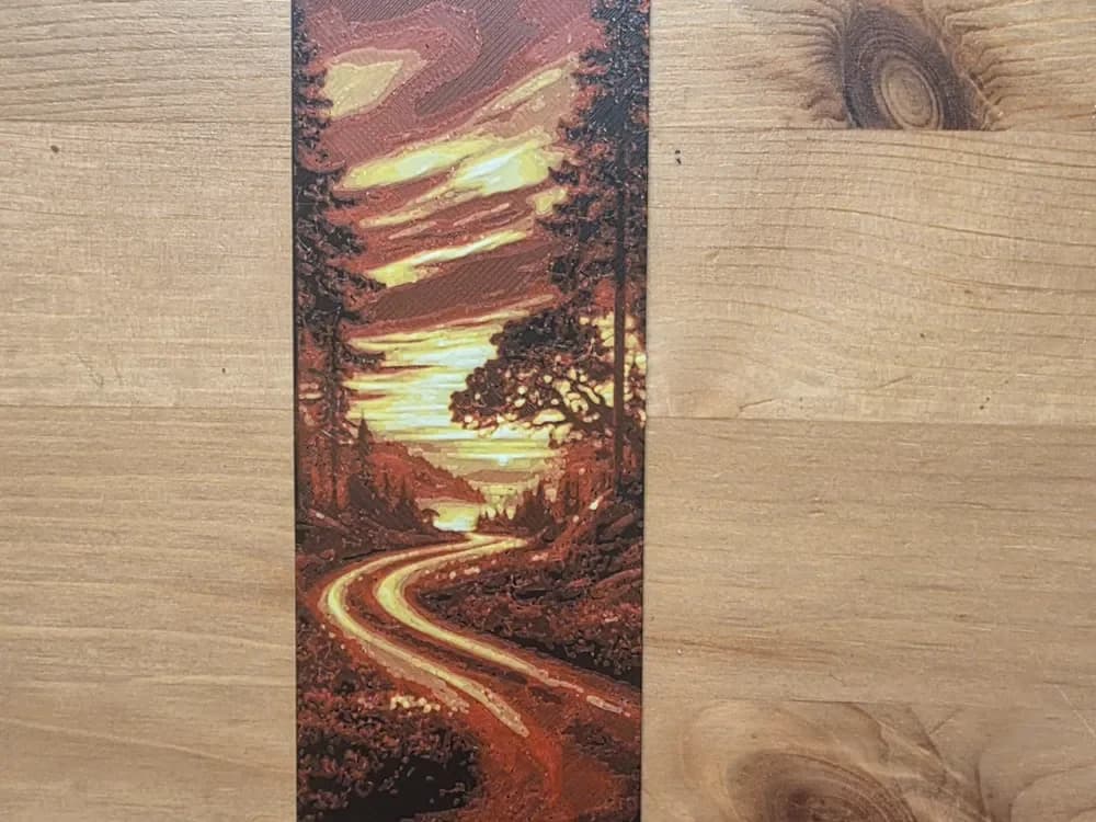 Sunset Bookmark by Morganja HueForge model: Sunset Bookmark by Morganja