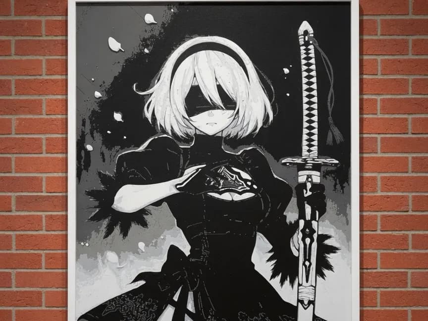 2B in War- NieR:Automata - Fan Art 2B in War- NieR:Automata - Fan Art