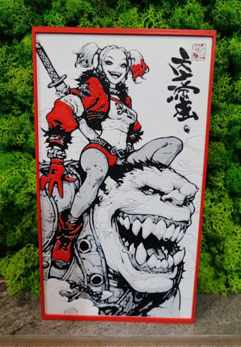 Harley Quinn by Garuda3D HueForge model: Harley Quinn by Garuda3D