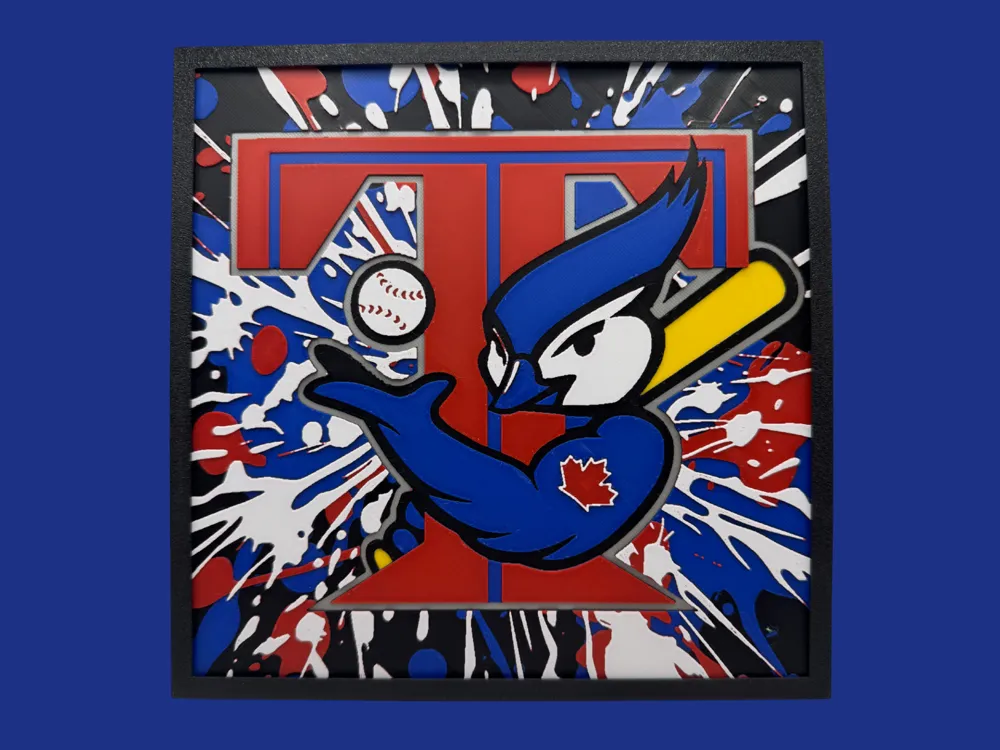 Toronto Blue Jays - MLB Retro by Canadian Gamer HueForge model: Toronto Blue Jays - MLB Retro by Canadian Gamer
