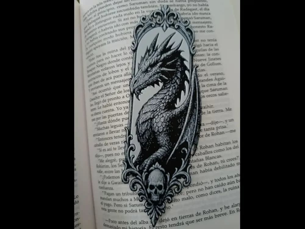Dragon Bookmark by FYTY112 HueForge model: Dragon Bookmark by FYTY112