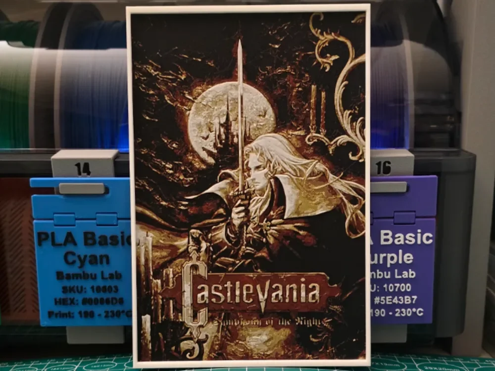 HueForge model: Castlevania: Symphony of the Night - Hueforge Art by Lumpy3D