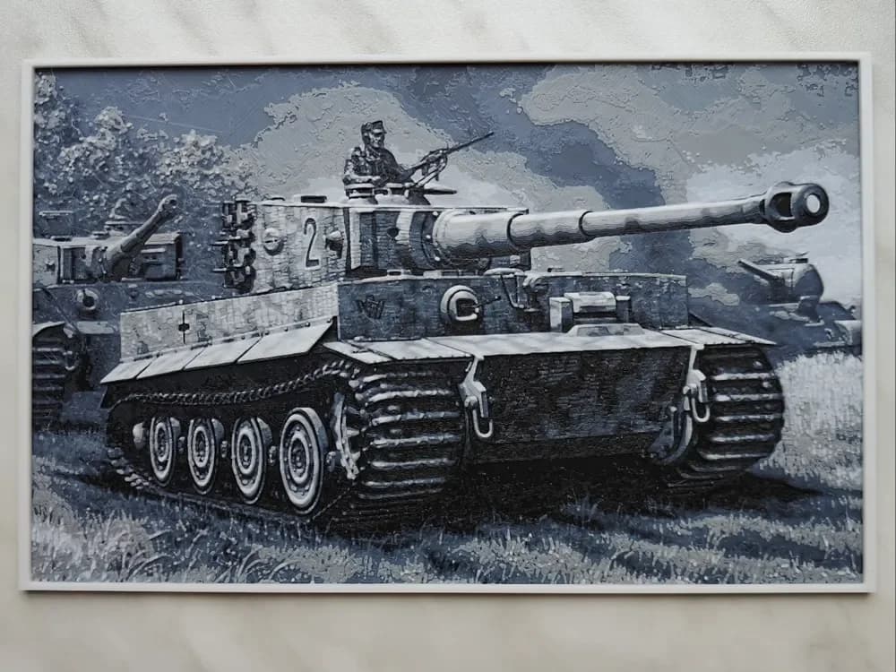 PzKpfw VI Ausf. E "Tiger I" - Hueforge by BeaN HueForge model: PzKpfw VI Ausf. E "Tiger I" - Hueforge by BeaN