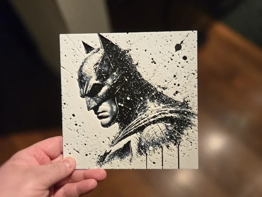 Graffiti Batman Hueforge by 3Ree Printing HueForge model: Graffiti Batman Hueforge by 3Ree Printing