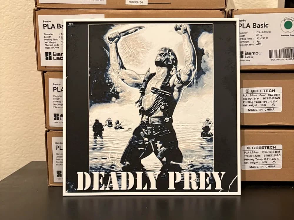 Deadly Prey Hueforge by Estiv HueForge model: Deadly Prey Hueforge by Estiv