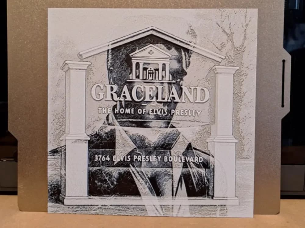 Elvis - Graceland - Double Exposure hueforge Elvis - Graceland - Double Exposure hueforge