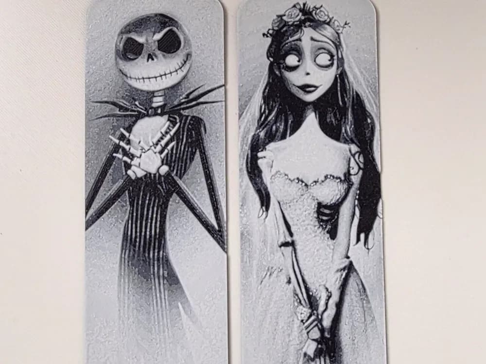 Jack the Skellington Bookmarks by Morganja HueForge model: Jack the Skellington Bookmarks by Morganja