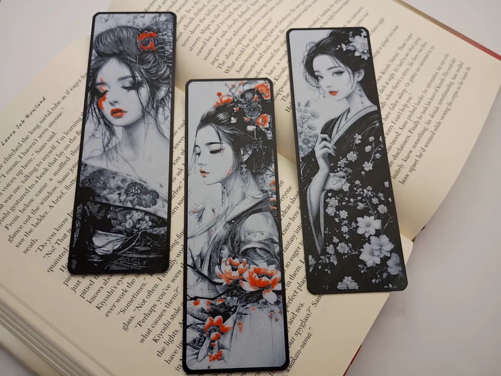 Komorebi Glow Bookmark Set by 3djd HueForge model: Komorebi Glow Bookmark Set by 3djd